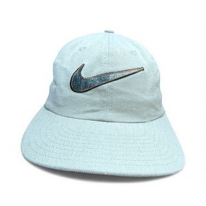 Rare vintage Nike embroidered big swoosh strapback hat